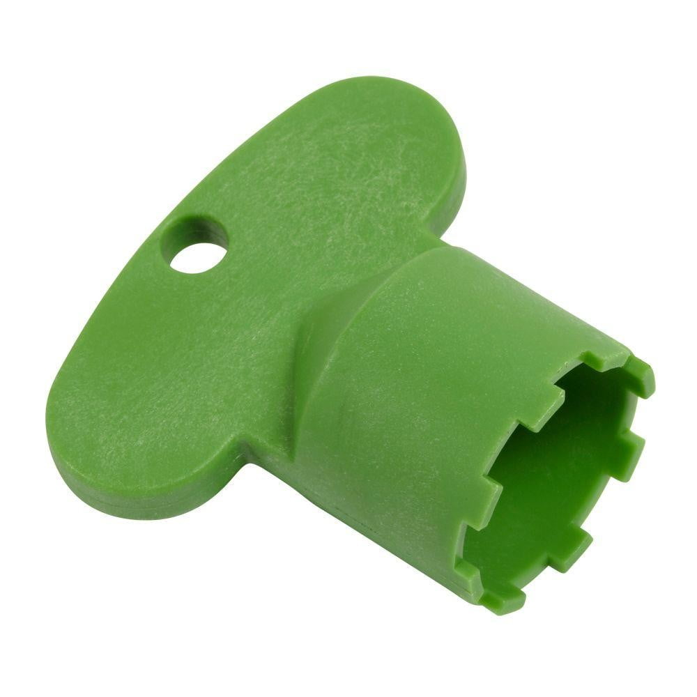 Green Plastic Bathroom Sink Aerator Key