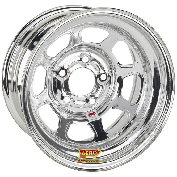 AERO 52 Series 15 x 8 Silver IMCA Certified Wheel, 2 Offset, 5x5