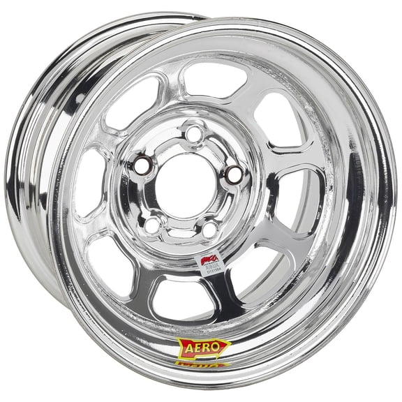 AERO 52 Series 15 x 8 Silver IMCA Certified Wheel-4 Offset, 5 x 4.75