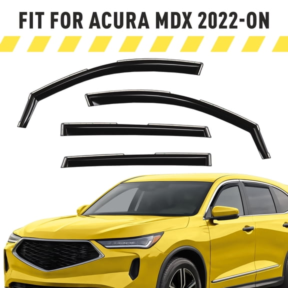 AEROGUYS Extra Durable Window Deflectors In-Channel Window Visors Rain Guards Fit for Acura MDX 2022-2026, Sun Visors, Wind Vent for Shades, Exterior Car Accessories - 4 pcs. AG0990