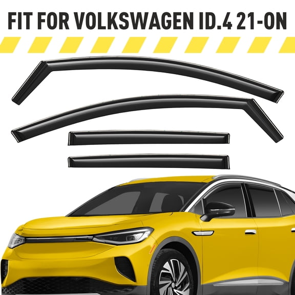 AEROGUYS Extra Durable Window Deflectors In-Channel Window Visors Rain Guards Fit for Volkswagen ID.4 2021-2027, Sun Visors, Wind Vent for Shades, Exterior Car Accessories - 4 pcs. AG0918