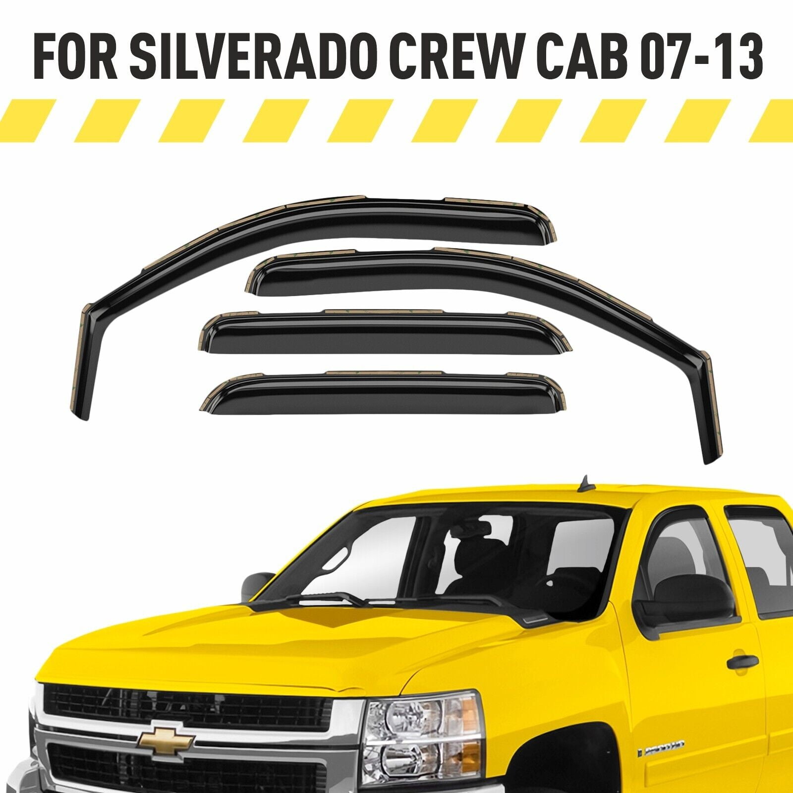 AEROGUYS InChannel Window Deflectors Extra Durable Window Visors Rain