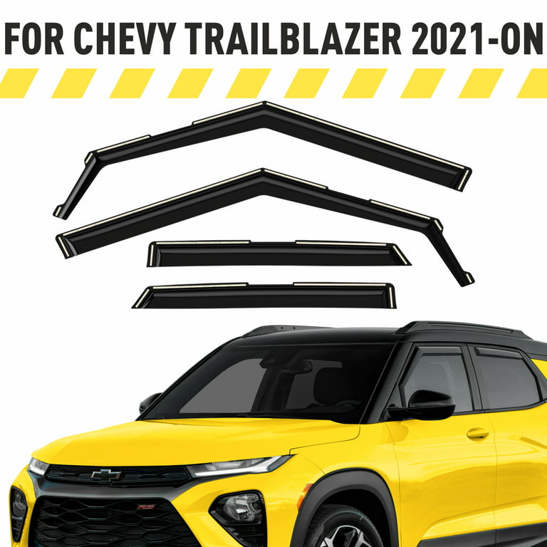 AEROGUYS In-Channel Window Deflectors Extra Durable Window Visors Rain  Guards Fit for Chevrolet (Chevy) TrailBlazer 2021-2023, Sun Visors, Wind  Vent