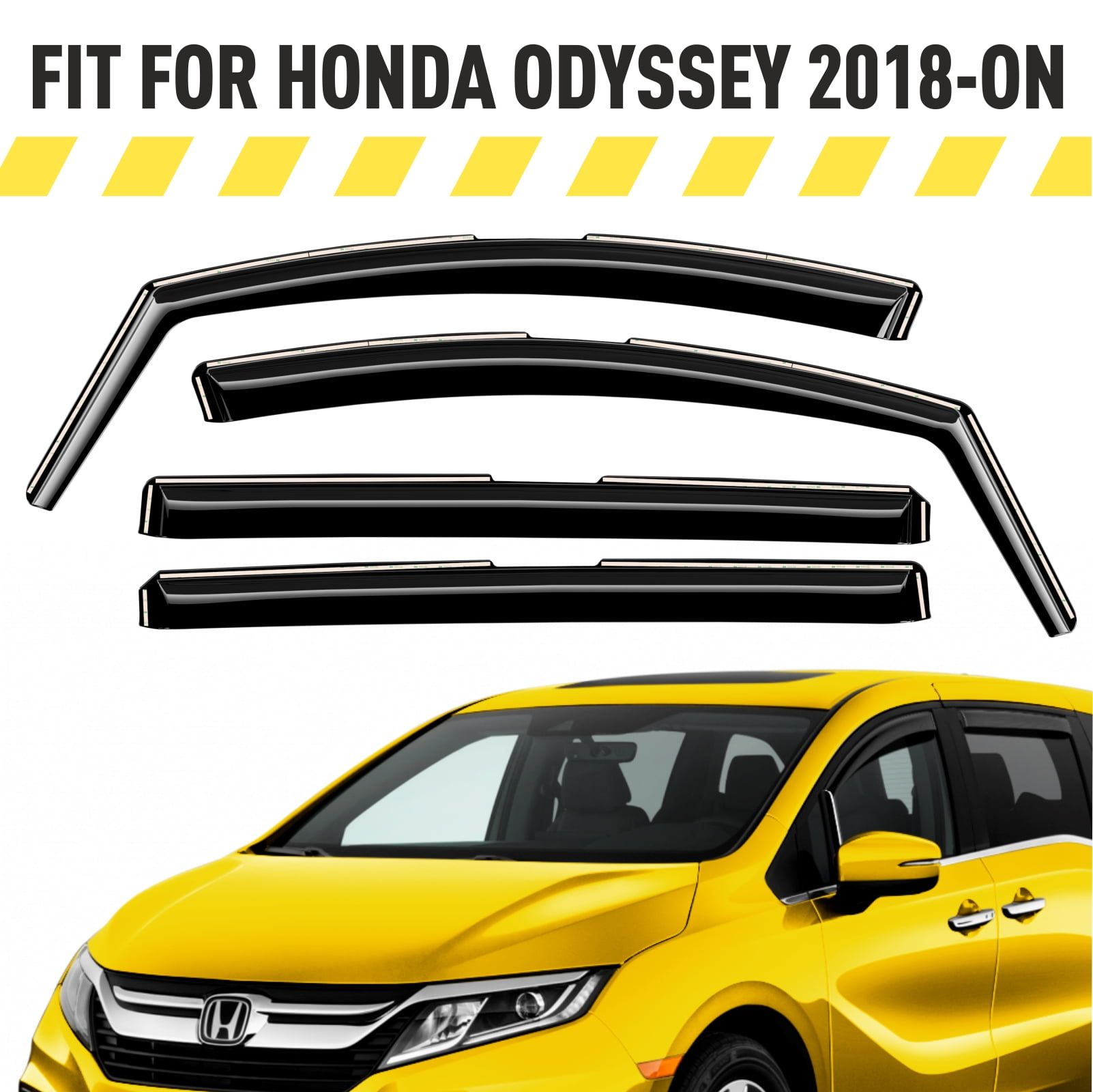 AEROGUYS InChannel Window Deflectors Extra Durable Window Visors Rain