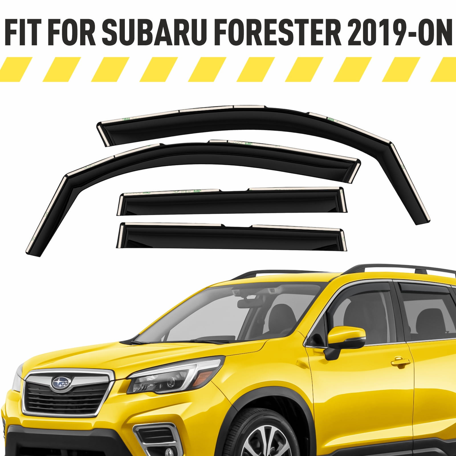 AEROGUYS InChannel Window Deflectors Extra Durable Window Visors Rain