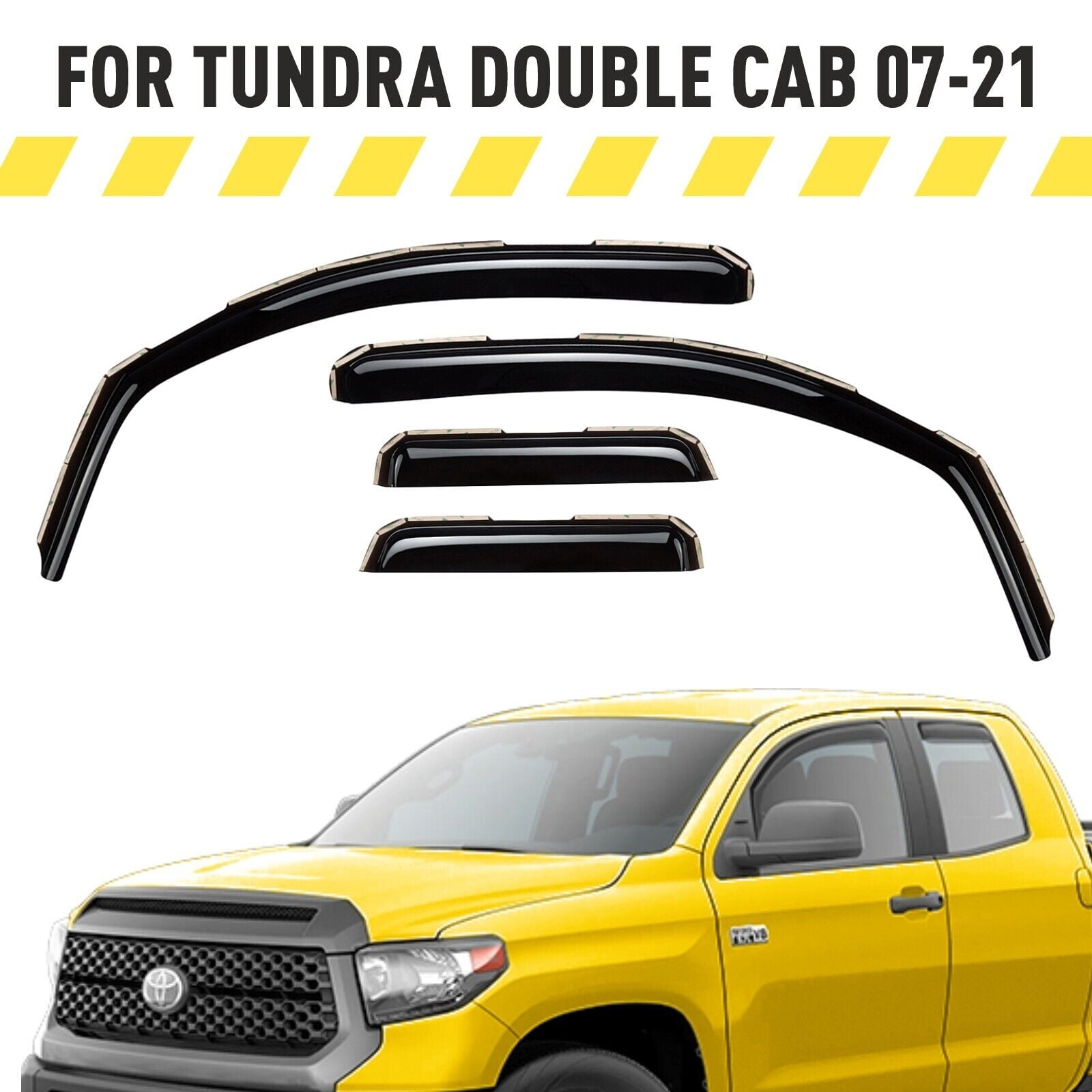 AEROGUYS InChannel Window Deflectors Extra Durable Window Visors Rain