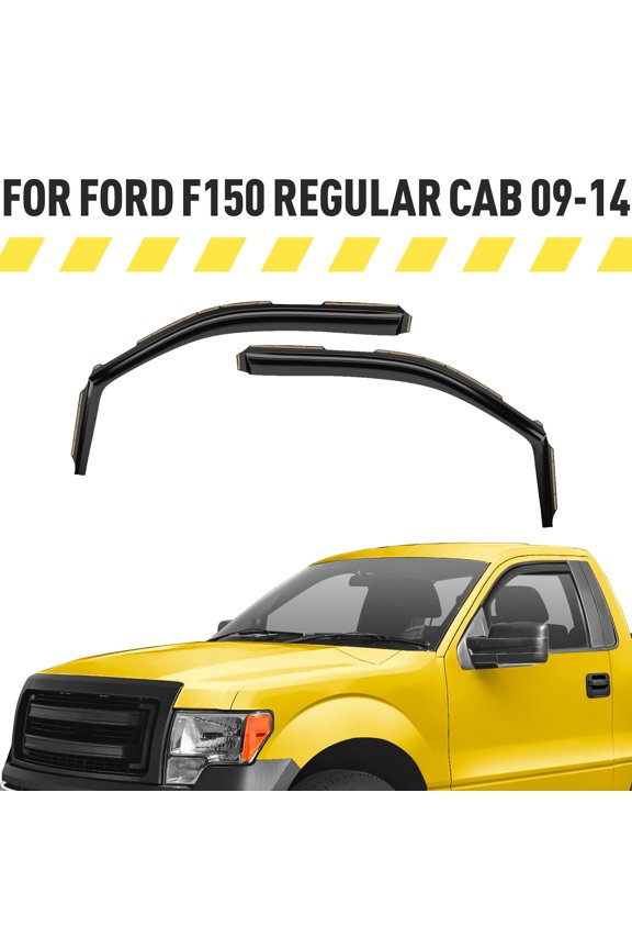 In-Channel Window Deflectors Extra Durable Window Visors Rain Guards Fit for Ford F-150 2009-2014 Regular Cab,Sun Visors, Wind Deflectors,Vent Visors,Truck Accessories-2pcs. AG0046