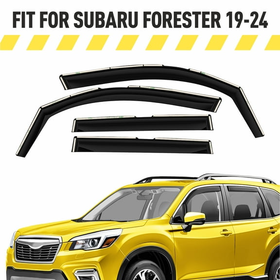 AEROGUYS In-Channel Window Deflectors Extra Durable Window Visors Rain Guards Fit for Subaru Forester 2019-2024, Sun Visors, Wind Deflectors, Vent Visors, Car Accessories - 4pcs. AG0439