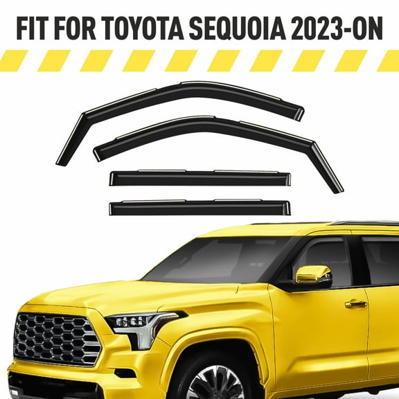 AEROGUYS In-Channel Window Deflectors Extra Durable Window Visors Rain Guards Fit for Toyota Sequoia 2023-2026, Sun Visors, Wind Vent Visors, Car Accessories - 4pcs. AG0454