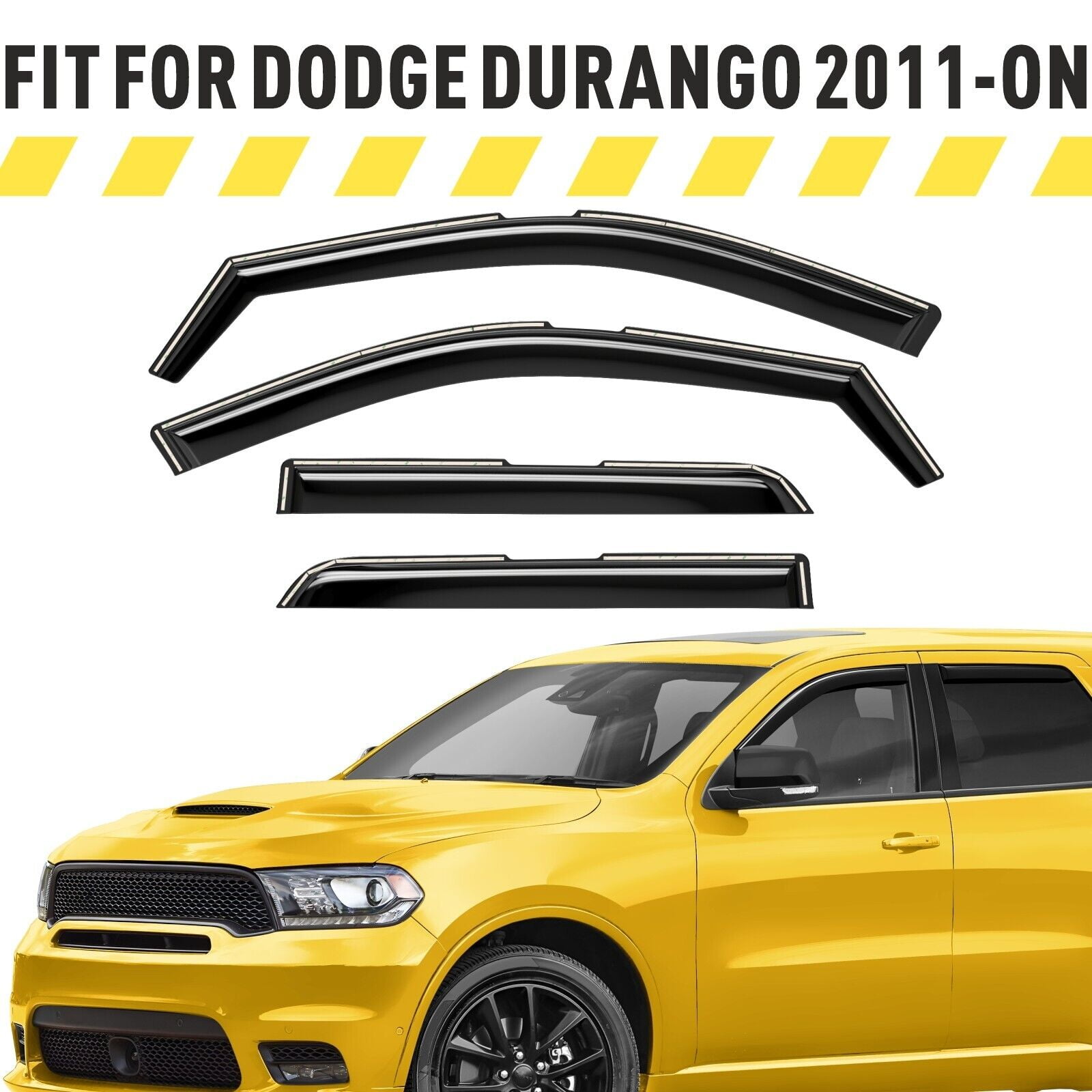 AEROGUYS Inchannel Window Deflectors Extra Durable Window Visors Rain