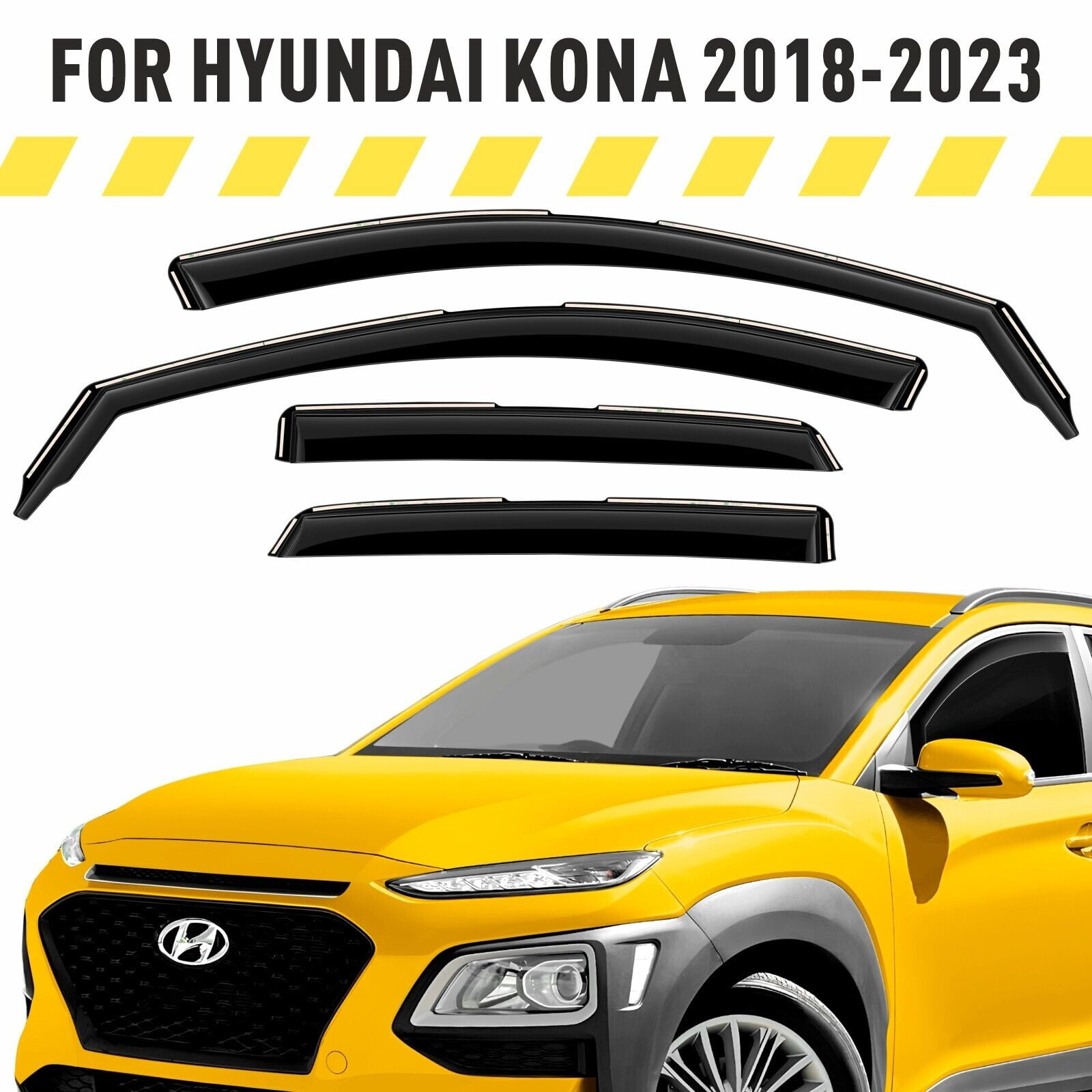 AEROGUYS Inchannel Window Deflectors Extra Durable Window Visors Rain