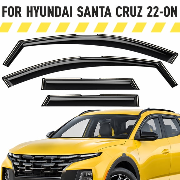 AEROGUYS Extra Durable Window Deflectors in-Channel Window Visors Rain Guards Fit for Hyundai Santa Cruz 2022-2026, Sun Visors, Wind Vent Visors, Window Exterior Car Accessories - 4 pcs. AG0482