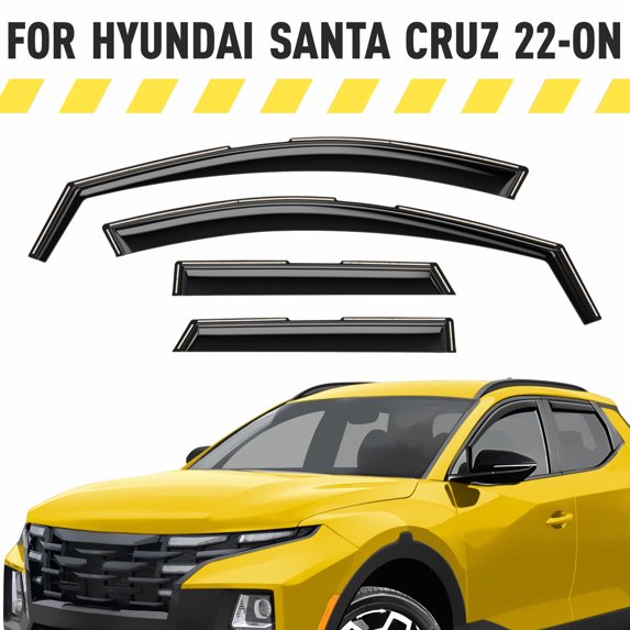 AEROGUYS Extra Durable Window Deflectors in-Channel Window Visors Rain Guards Fit for Hyundai Santa Cruz 2022-2026, Sun Visors, Wind Vent Visors, Window Exterior Car Accessories - 4 pcs. AG0482