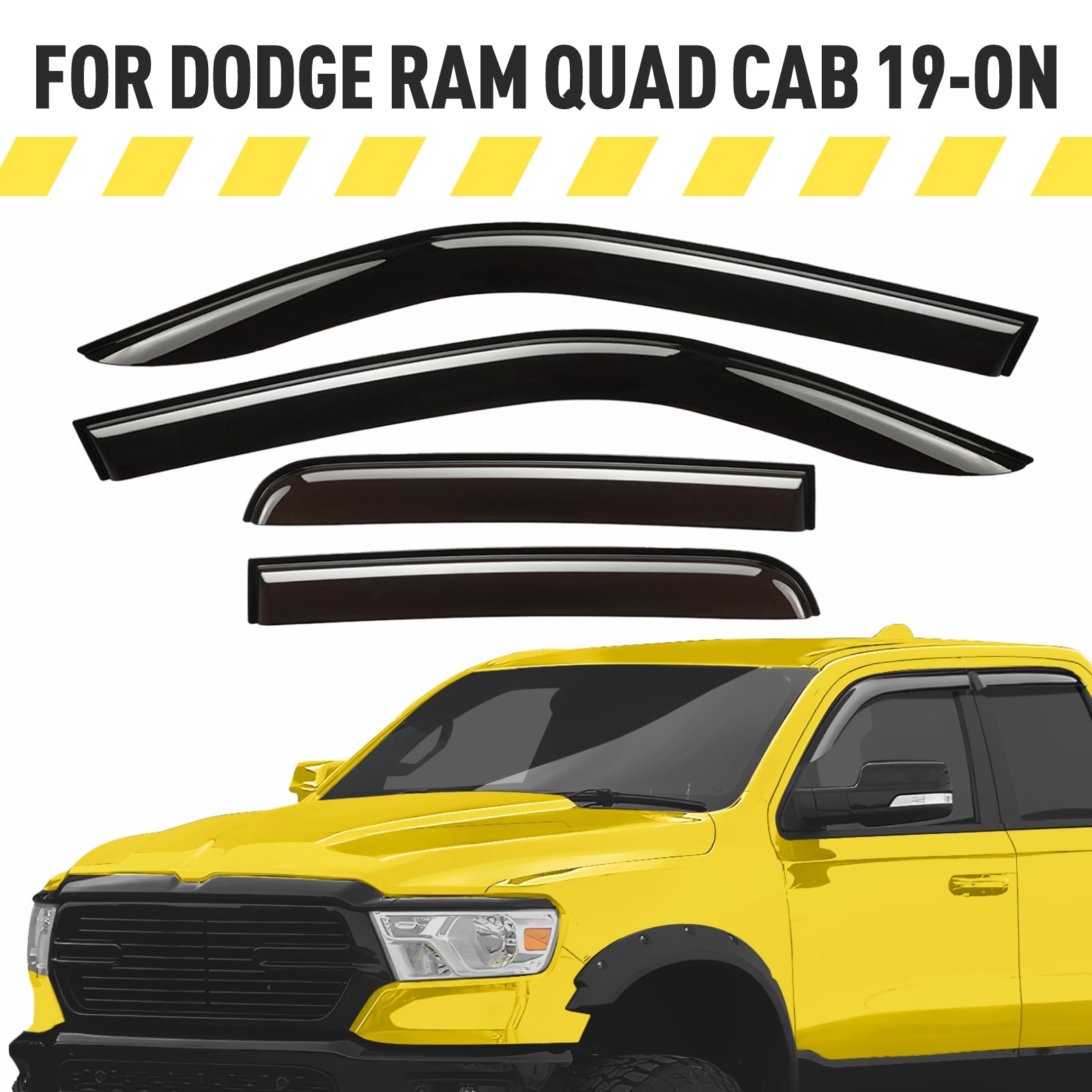 Autoshade Ventvisor Outside Mount 2Pc for Ram 1500/2500/3500 Autoshade Ventvisor Outside Mount 2Pc for Ram 1500/2500/3500