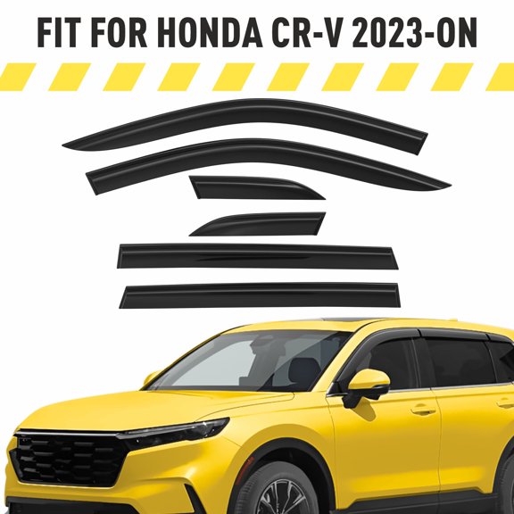 AEROGUYS Extra Durable Window Deflectors Tape-On Window Visors Rain Guards Fit for Honda CR-V (CRV) 2023-2026, Sun Visors, Wind VentVisors, Window Exterior Car Accessories - 6 pcs. AG0495