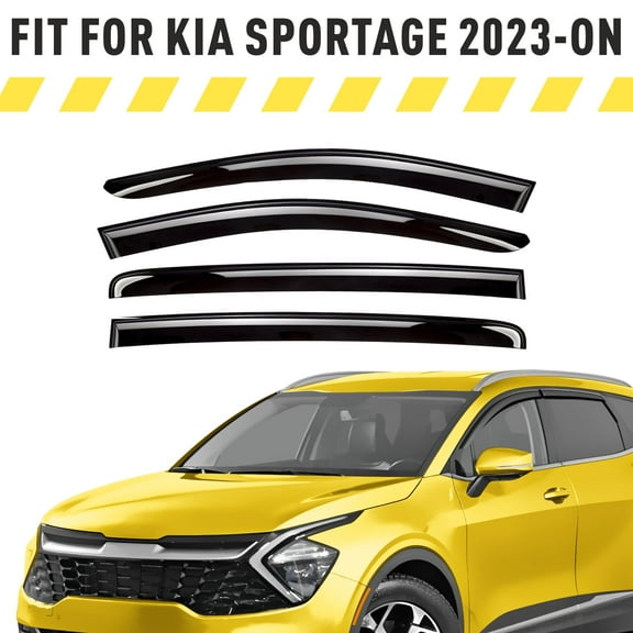 AEROGUYS Tape-On Window Deflectors Extra Durable Window Visors Rain Guards Fit for Kia Sportage 2023-2026, Sun Visors, Wind Vent Visors, Car Accessories - 4pcs. AG0206