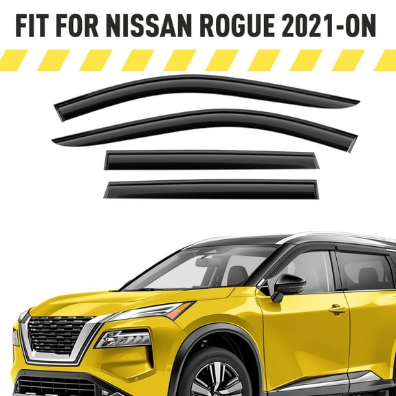 AEROGUYS Extra Durable Window Deflectors Tape-On Window Visors Rain Guards Fit for Nissan Rogue 2021-2026, Sun Visors, Wind VentVisors, Exterior Car Accessories - 4 pcs. AG0214