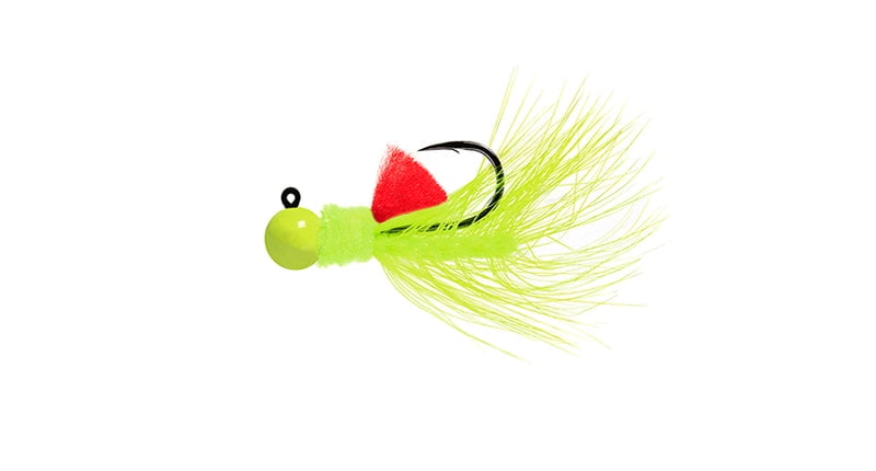 AEROJIG STEELHEAD, TROUT, CRAPPIE JIG WOOLY BGR NIGHTMARE 1/8 OZ