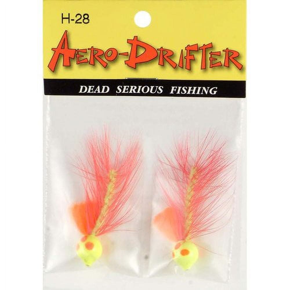 AEROJIG STEELHEAD, TROUT, CRAPPIE JIG WOOLY BGR - PCH/PNK 1/8 OZ