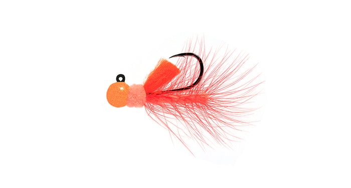 AEROJIG STEELHEAD, TROUT, CRAPPIE JIG WOOLY BGR - PNK/PNK 1/8 OZ