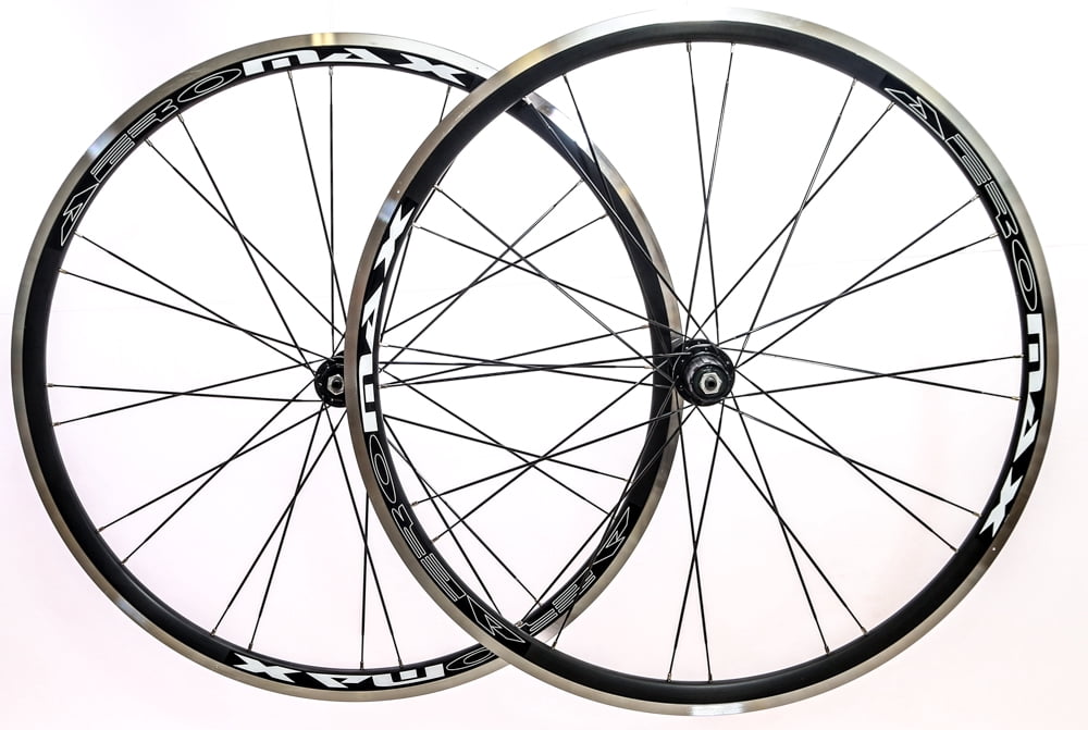 AEROMAX 700c Road Comp Black Road Bike Wheelset Clincher Shimano