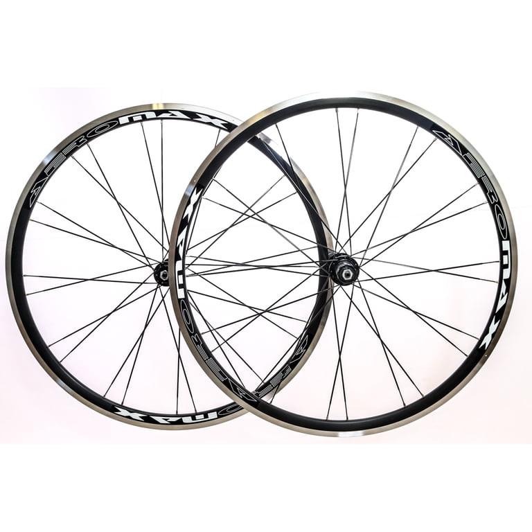 AEROMAX 700c Road Comp Black Road Bike Wheelset Clincher Shimano