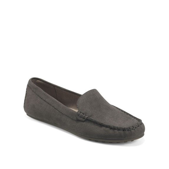 AEROPOSTALE Womens Brown Whipstitch Comfort Treaded Over Drive Round Toe Slip On Loafers Shoes 9 M
