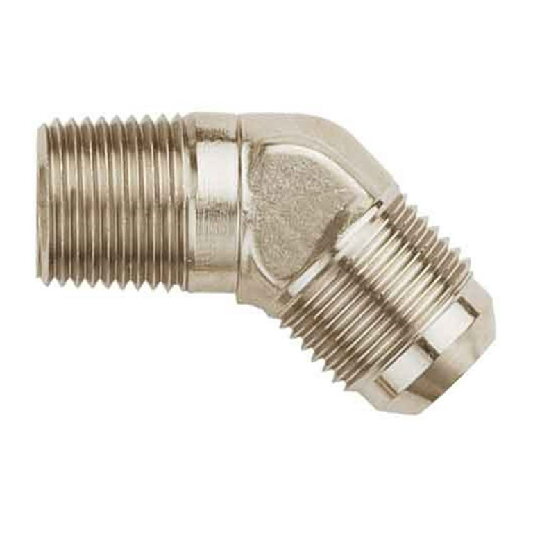 Aeroquip 45 Male Elbow #8 To 3/8 Npt Steel Fitting Aeroquip 45 Male Elbow #8 To 3/8 Npt Steel Fitting