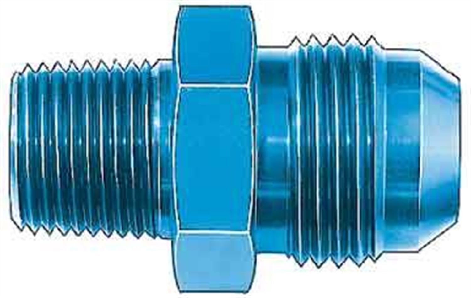 Aeroquip #10 Flare- 3/8in Pipe St Alum - Bulk Aeroquip #10 Flare- 3/8in Pipe St Alum - Bulk