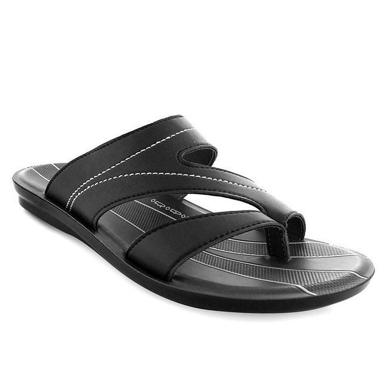 AEROSOFT Bellary Split Toe Classic Strappy Slide Summer Comfort