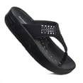 thumbnail image 1 of AEROSOFT - Dazzler - Open Toe Summer Comfortable Arch Support Platform Sandals For Women, 1 of 6