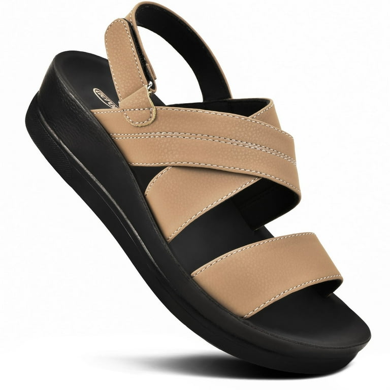 Aerothotic Dione Summer Casual Backstrap Platform Sandals for