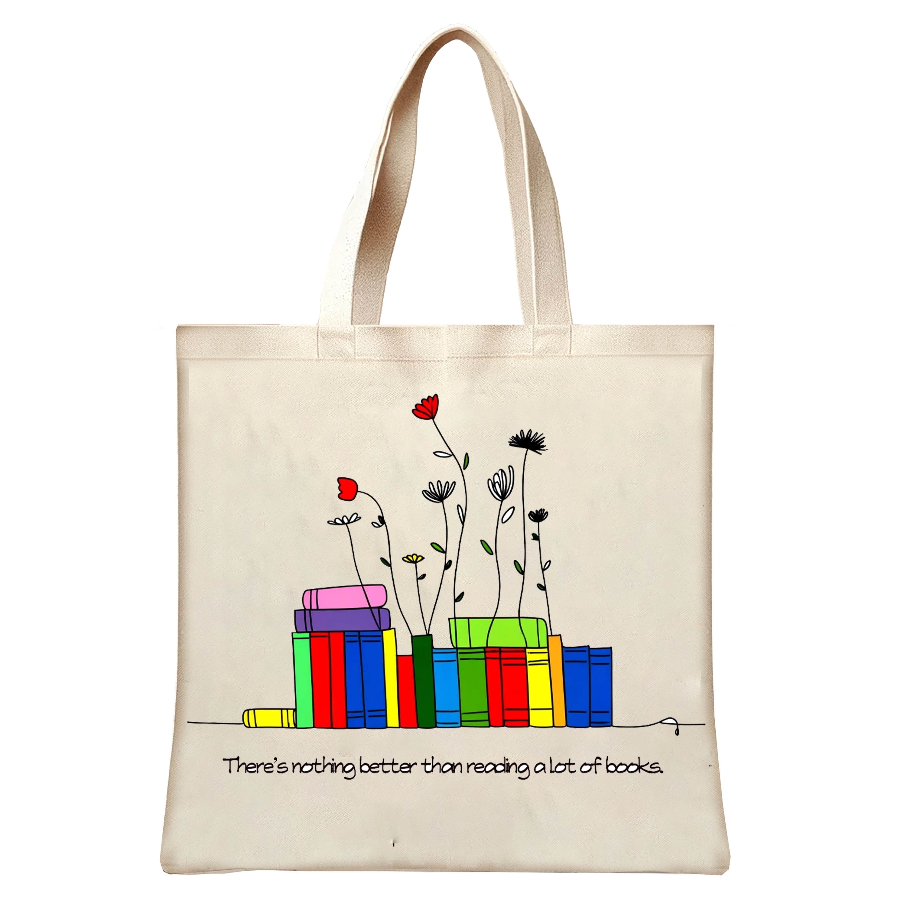 Canvas Book Tote Bag For Women, Book Lover Gifts, Trinidad And