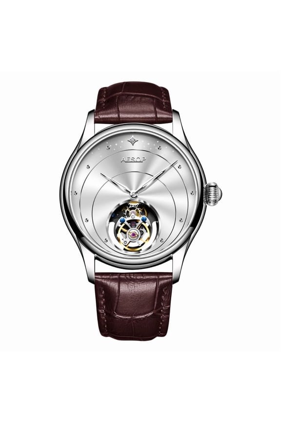 Casual Business Watches For Men Luxury Tourbillon Mechanical Skeleton Wrist Watch Man Clock Fashion Chronograph Wristwatch