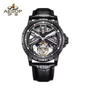 AESOP Flying Tourbillon Mechanical Watch For Men Skeleton Tourbillon Movement Fashion Wrist Watches Mens Luxury Sapphire MirrorH