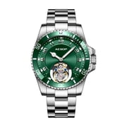 AESOP Flying Tourbillon Mechanical Wristwatch for Men Skeleton Sapphire Clock Stainless Steel 5Bar Waterproof Male Watches 2025A