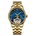 thumbnail image 1 of AESOP Flying Tourbillon Skeleton Mechanical Hand Wind Wrist Watch Men Sapphire Crystal Diamond Business Double-sided Hollow Waterproof Clock Man Luminous Steel Leather Starry Wristwatch, 1 of 7