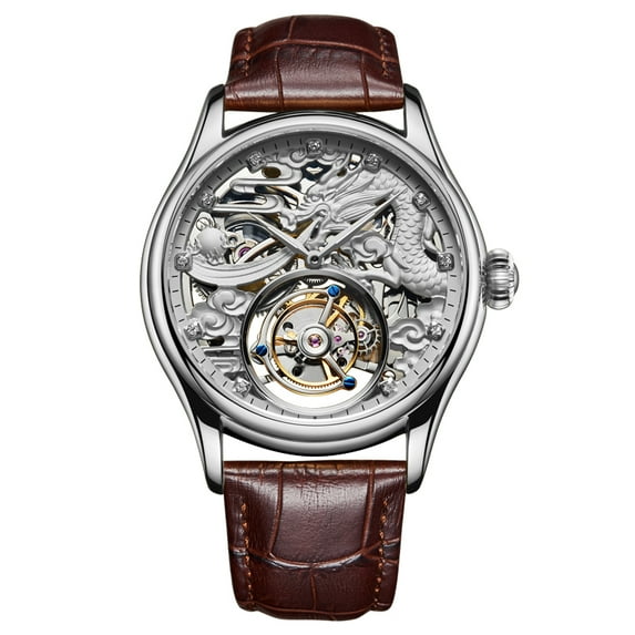 AESOP Men Flying Tourbillon Movement Mechanical Automatic Luxury Watches Wristwatches Skeleton Watch Brand For Man Sapphire