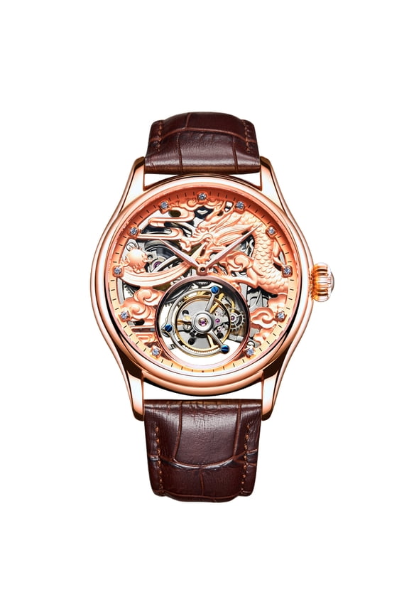 Men Flying Tourbillon Movement Mechanical Automatic Luxury Watches Wristwatches Skeleton Watch Brand For Man Sapphire