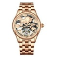 thumbnail image 1 of AESOP Tourbillon Skeleton Cow Dial Mechanical Hand Wind Wrist Watch Men Sapphire Crystal Diamond Business Double-sided Hollow Waterproof Clock Man Luminous Steel Leather Wristwatch, 1 of 5