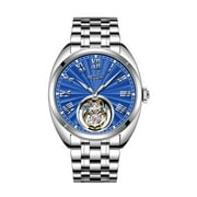 AESOP Tourbillon Skeleton Diamond Dial Mechanical Hand Wind Wrist Watch Men Sapphire Crystal Business Double-sided Hollow Waterproof Clock Man Luminous Steel Leather Wristwatch