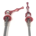 thumbnail image 1 of AEST Titanium Axle w/ CNC Aluminum Alloy Lever/Cap Quick Release Road Bike Skewers (Red), 1 of 2
