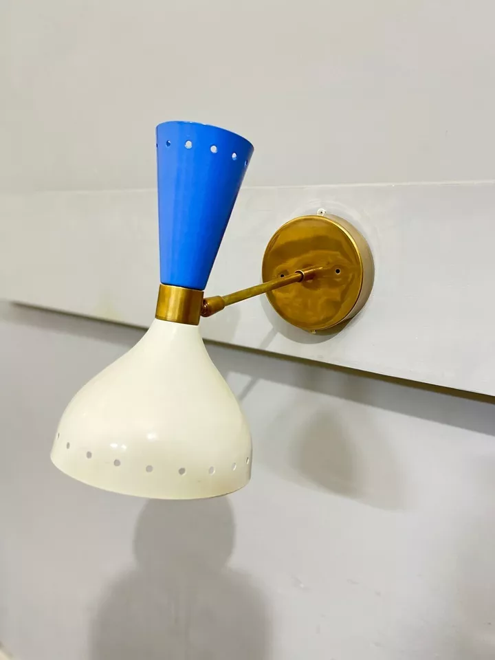 AESTHETIC VINTAGE COLLECTION 1950s Italian Diablo Wall Lights, Stilnovo Style - Wall Sconce Home Decor