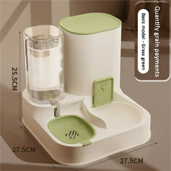 AEVOS 2-in-1 Automatic Pet Feeder and Water Dispenser for Dogs and Cats - Large Capacity Food and Water Station