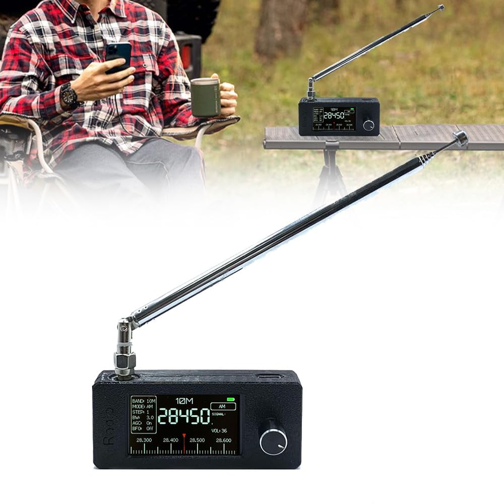 SI4732 Mini Radio 0,5-108 MHz - Tragbarer Allband-Empfänger Mit Farbdisplay Und Rahmenantenne