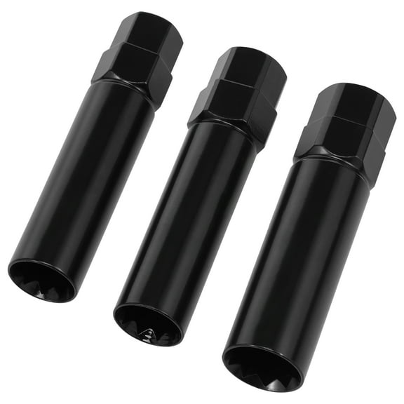 AEVXKHI 10 Spline Lug Nut Key Set, 3 Pack 10 Point Lug Nut Removal Socket for Wheel Nuts and Lug Bolts, TA20-17/19, TA20-19/21, TA23-21/22, Passenger Car/SUV/Truck Hex Drive, Alloy Steel
