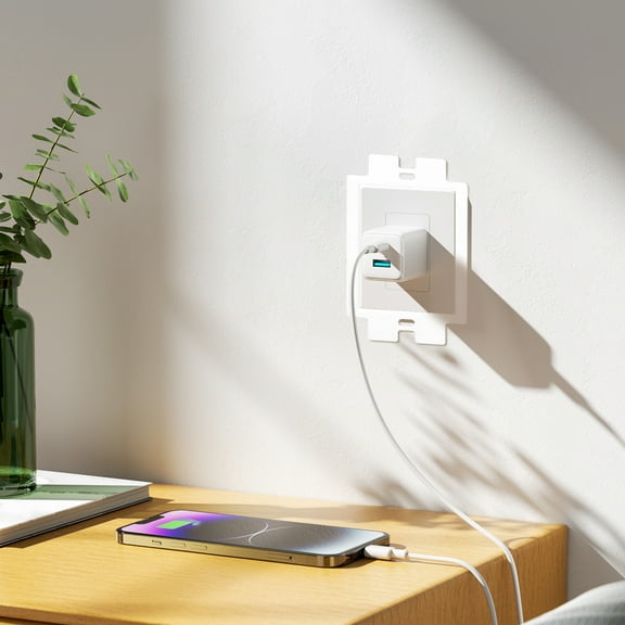 AEVXKHI 10PCS Plastic Electrical Outlet Box Extenders, Heat Proof Power Outlet Box Extenders, Lightweight Single Gang Box Extenders for Power Switch Receptacles