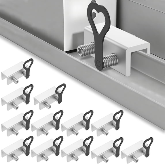 AEVXKHI 12 Sets Sliding Window Locks, Security Window Lock with Keys, Window Locks for Up and Down Windows & Horizontal Sliding Windows, Adjustable Window Lock, Sturdy and Durable