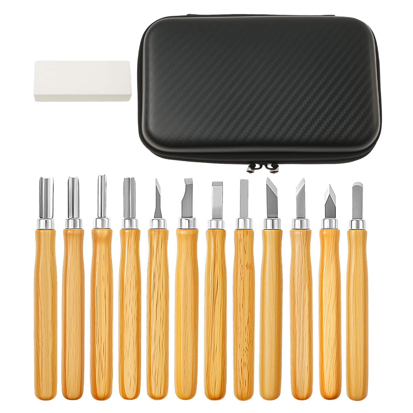 AEVXKHI 12PCS Wood Carving Kit, Wood Whittling Cutter, Chisel Set ...
