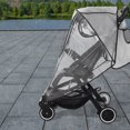 thumbnail image 1 of AEVXKHI 2 Sets Dust Proof Double Zipper Closure Infant Car Rain Cover, EVA Stroller Rain Cover with Visible Window, Breathable Stroller Windproof Cover for Outdoor Travel, 1 of 8
